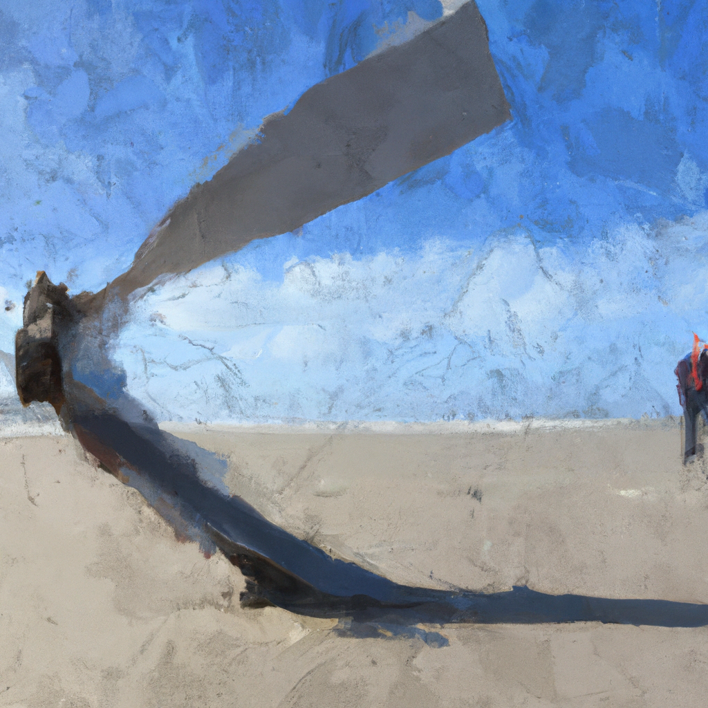 Illustration of "Beach Closure Mystery: Wind Turbine Debris Washes Up in Massachusetts"