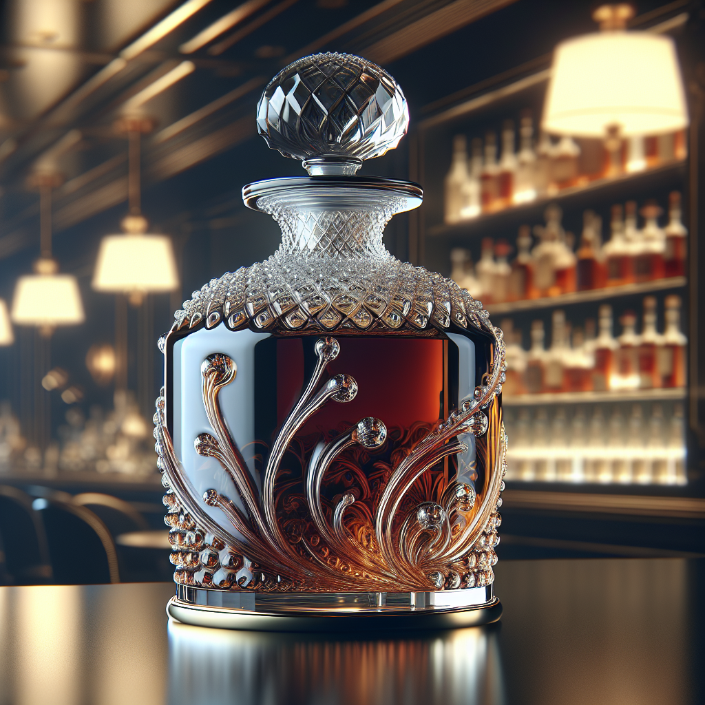 Illustration of "Dazzling World of Luxury Spirits: Unveiling Million-Dollar Collections"