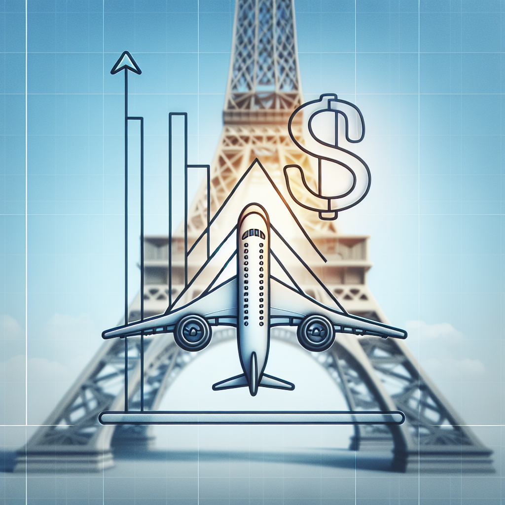 Illustration of Delta Air Lines Faces $100 Million Revenue Loss Due to Paris Olympics