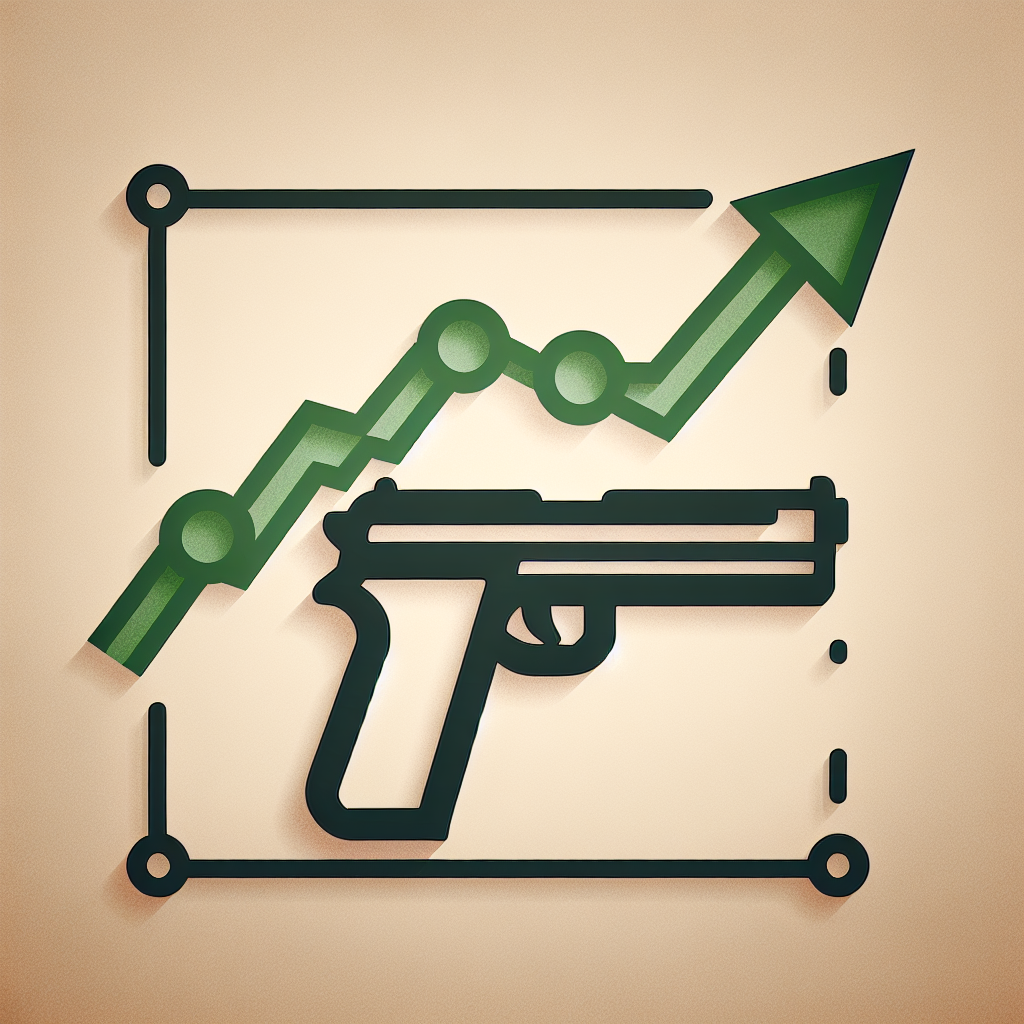 Illustration of Gun Stocks Soar After Attempt on Trump's Life