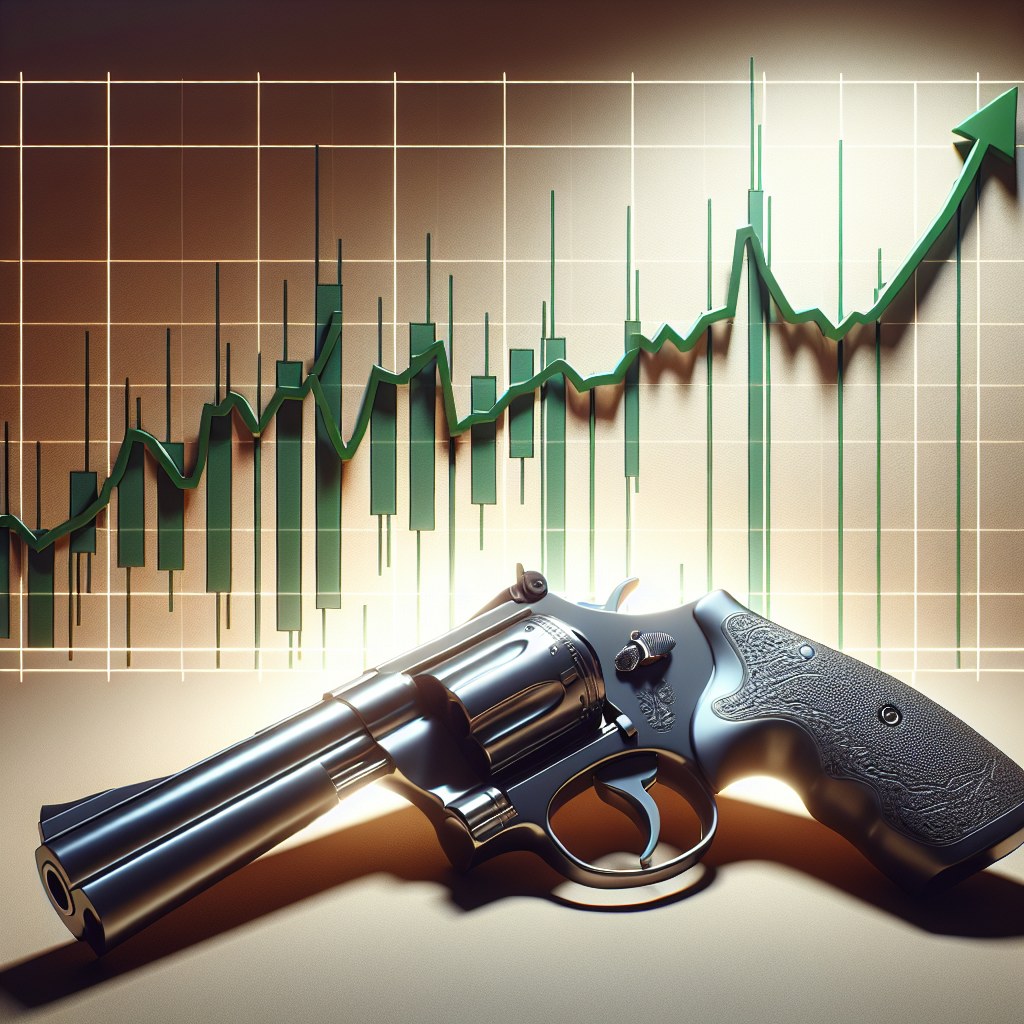 Illustration of Gun Stocks Surge After Attempted Assassination at Campaign Rally