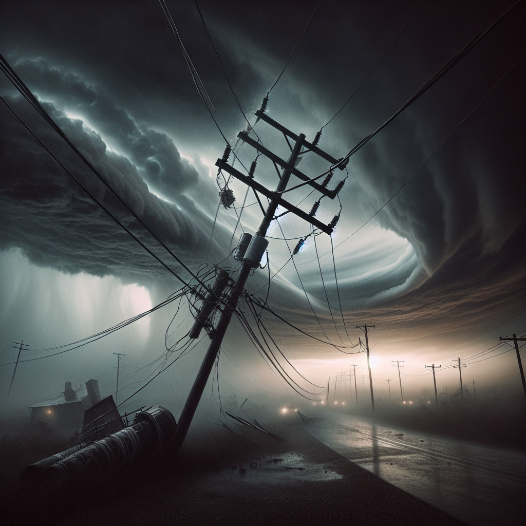 Illustration of Million Without Power: Hurricane Beryl Hits Texas