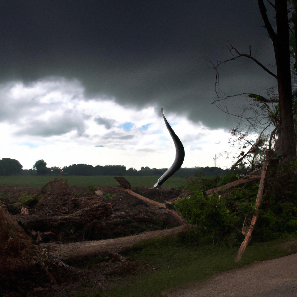 Illustration of Severe Weather Strikes New York: Tornadoes, Damage, and State of Emergency