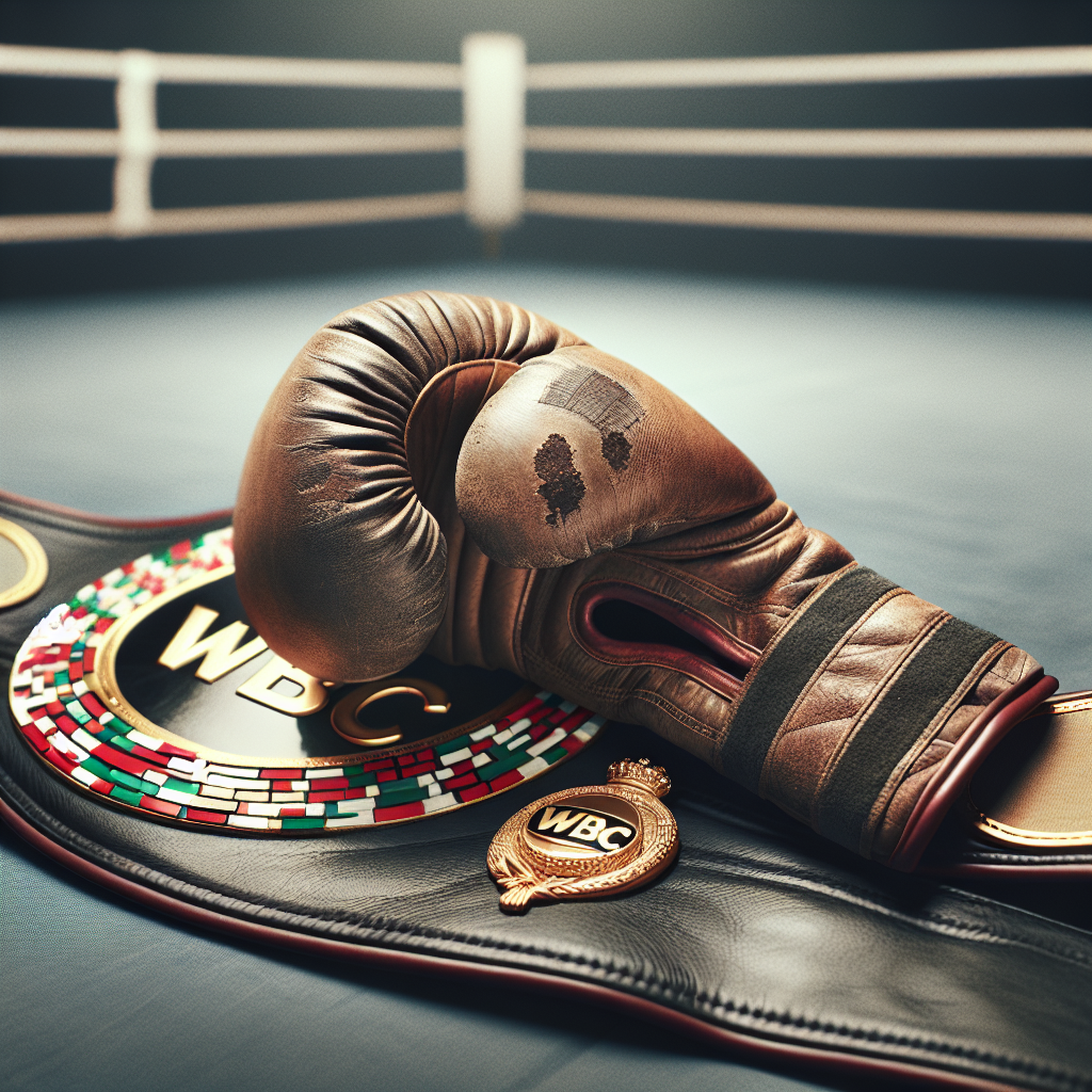 Illustration of "Stevenson defends WBC lightweight title but night ends in shocking upset"