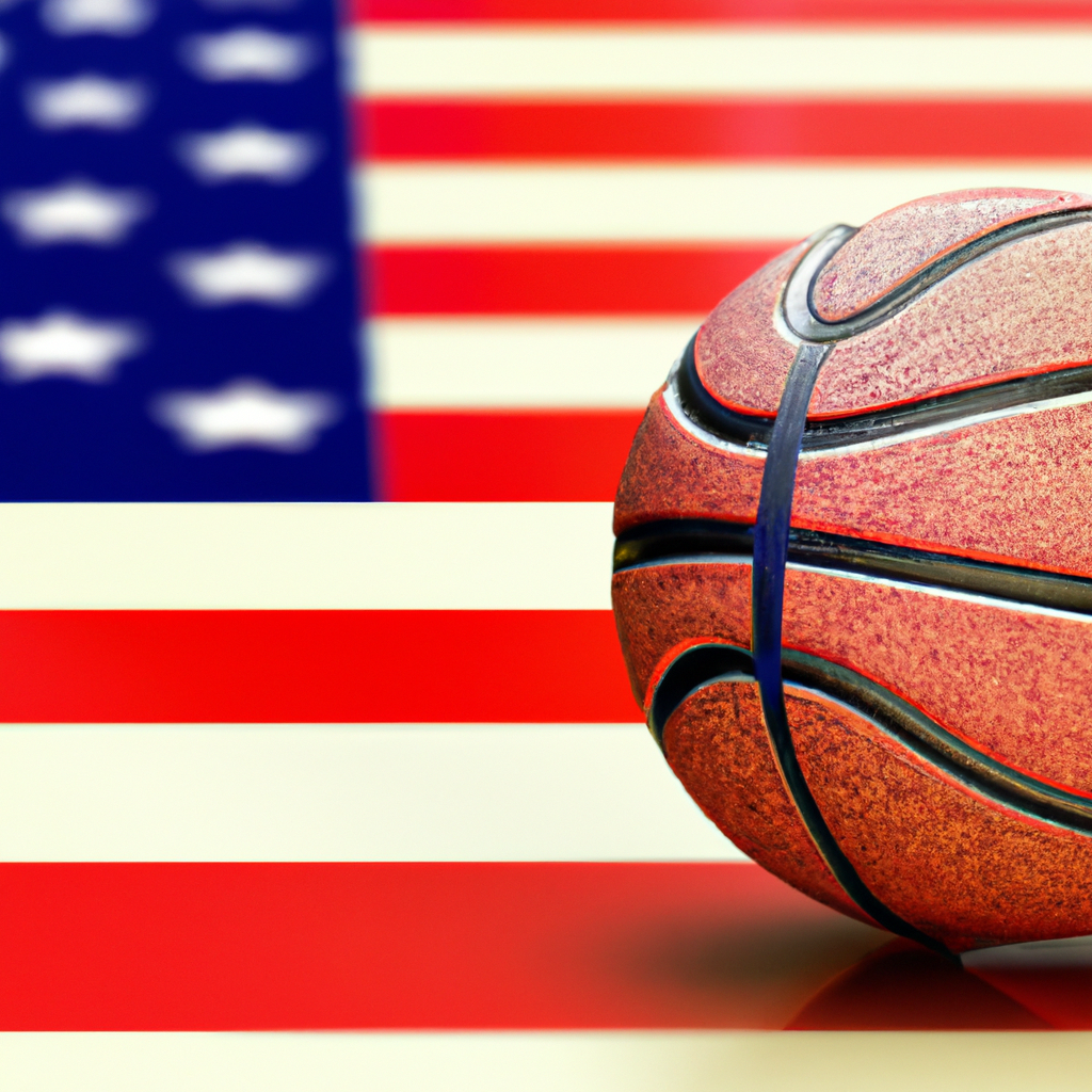 Illustration of "Team USA Dominates Serbia in High-Stakes Basketball Showdown"