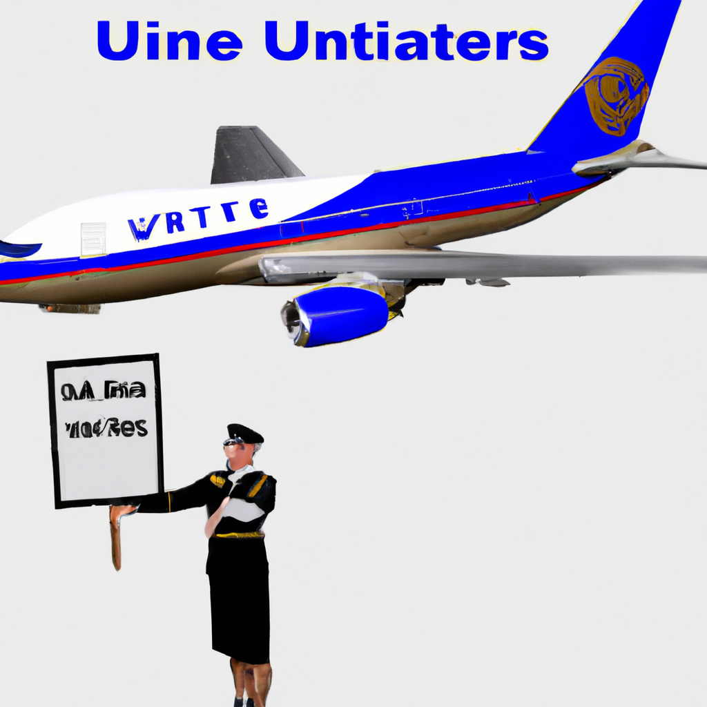 Illustration of United Airlines Flight Attendants Set to Strike Amid Contract Negotiations