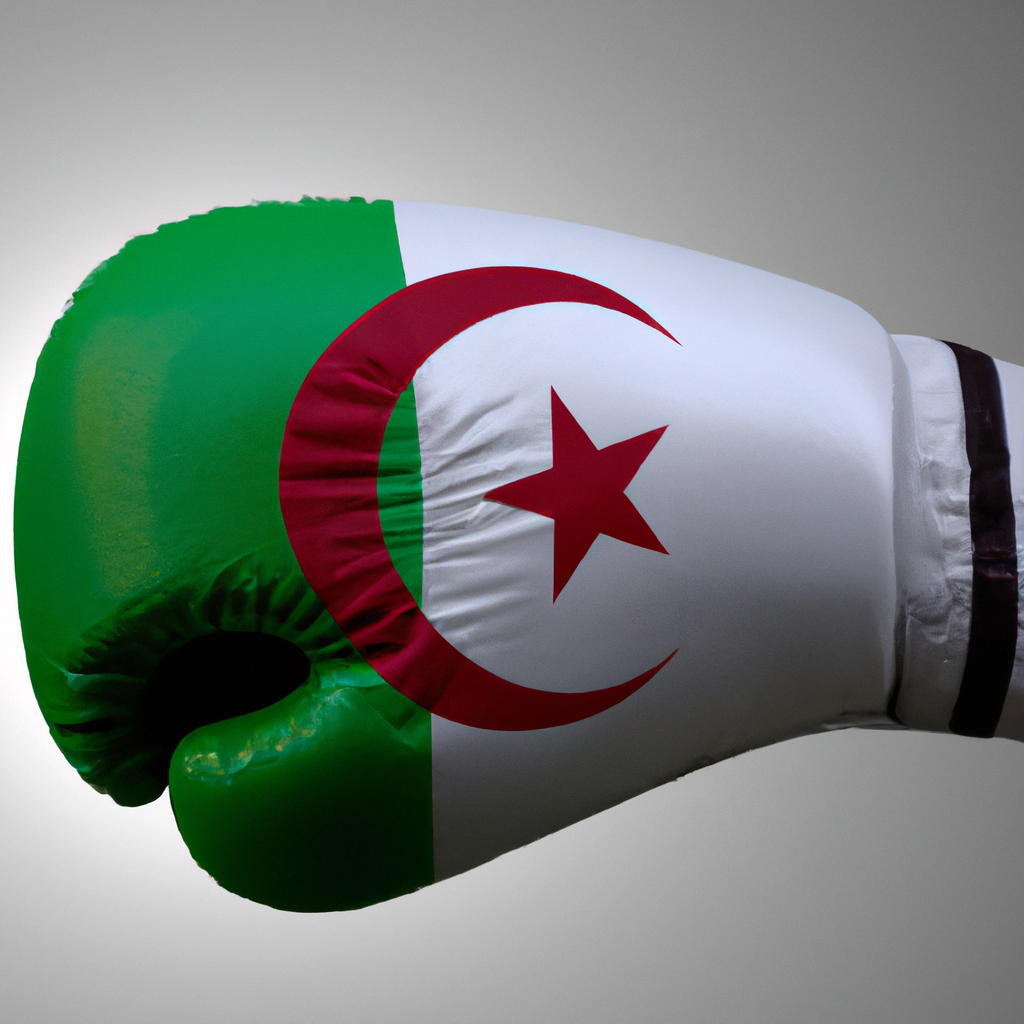 Illustration of Algerian Boxer Sparks Controversy at Olympics