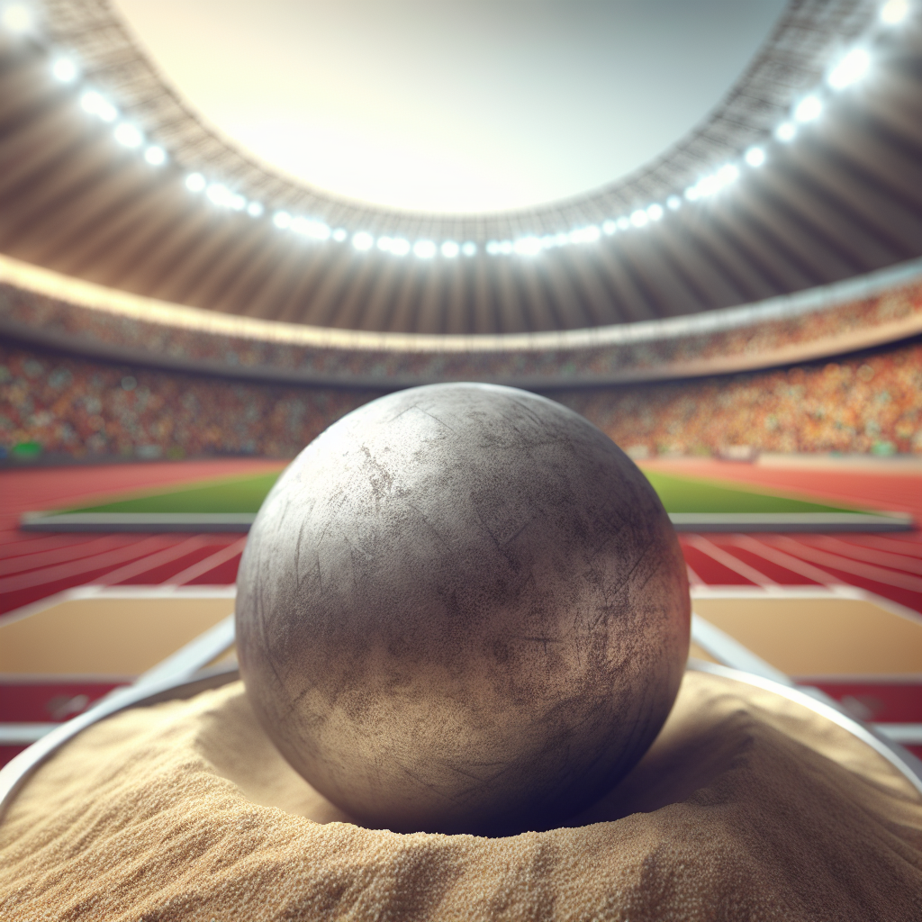 Illustration of "American Shot-Putter Makes Shot-Put History: Third Consecutive Olympic Gold"