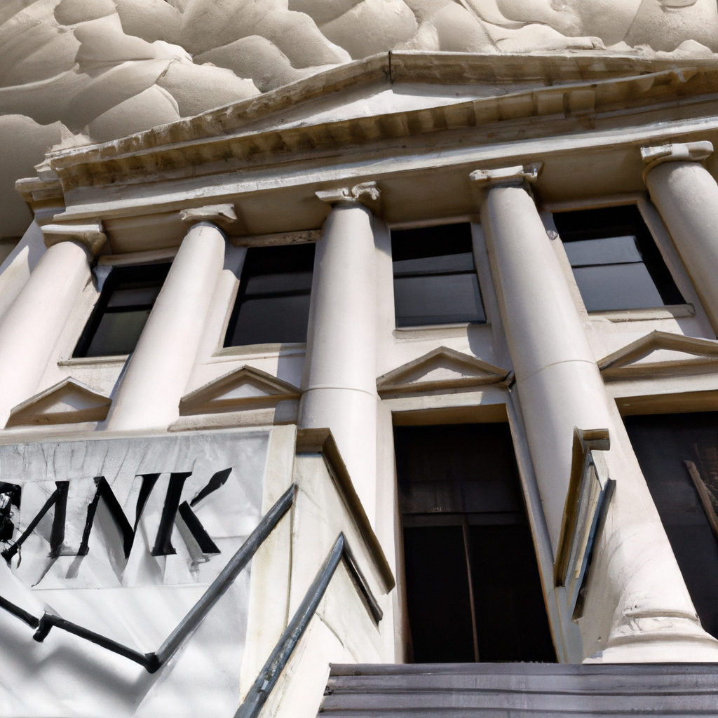 Illustration of Banks Brace for Credit Storm Amid Rising Rates and Inflation