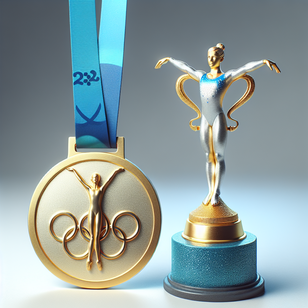 Illustration of "Carlos Yulo Makes History with Gold at Olympic Games Paris 2024"