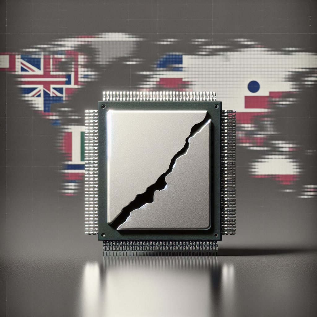 Illustration of "Chip Wars: South Korea's AI Growth Threatened by U.S.-China Tensions"