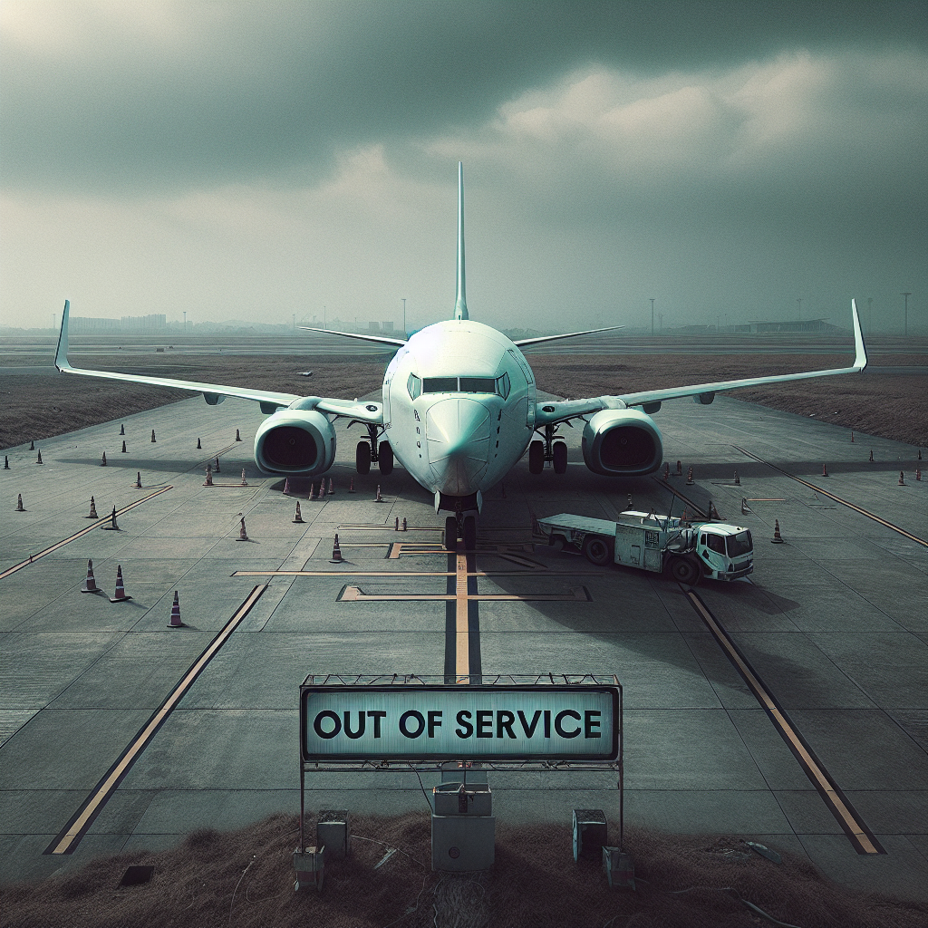 Illustration of Delta Air Lines Faces Investigation Over Flight Cancellations Amid Tech Outage Chaos.