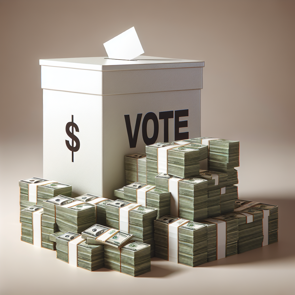 Illustration of Democrats Set Fundraising Record with $100 Million Surge - Exclusive Insights!
