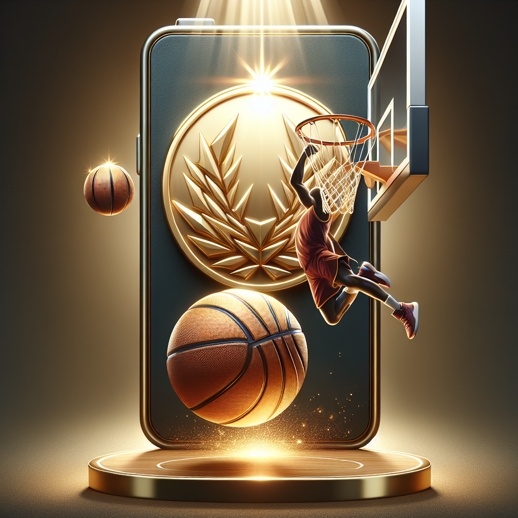 Illustration of Exciting Dunk and Stellar Performance Propel Anthony Edwards to Success in Paris Olympics.