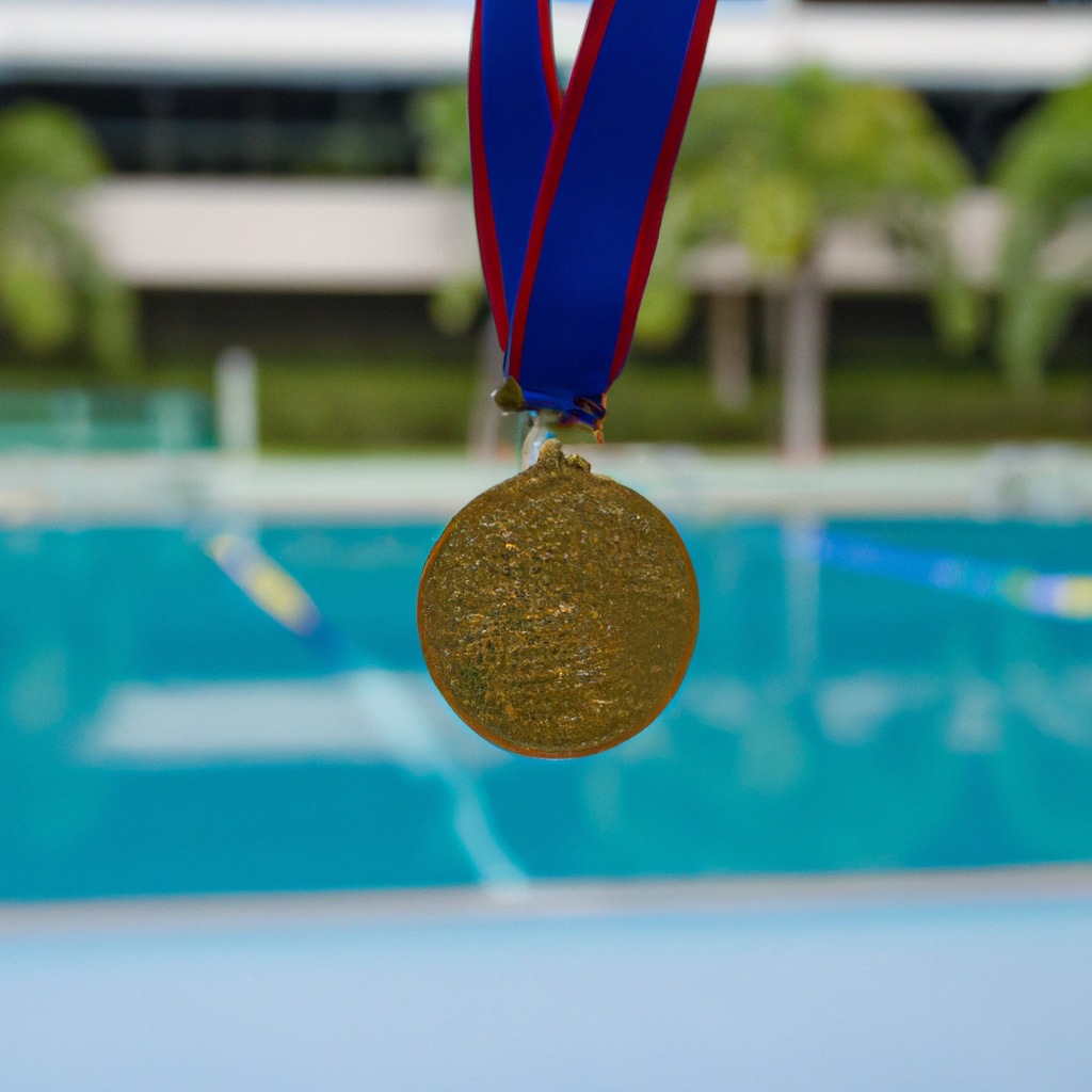 Illustration of "French Swimmer Makes Olympic History: The Rise of Léon Marchand"
