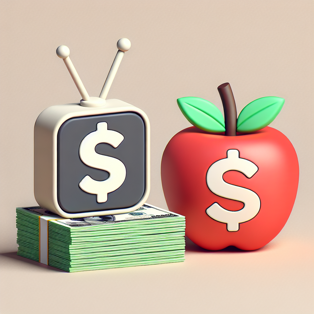 Illustration of Is Apple TV+ Overspending on Content? Apple Reevaluates Strategy Amid Viewer Interest Concerns.