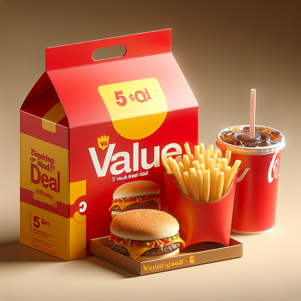 Illustration of McDonald’s $5 Meal Deal Extended: Big Savings Ahead!