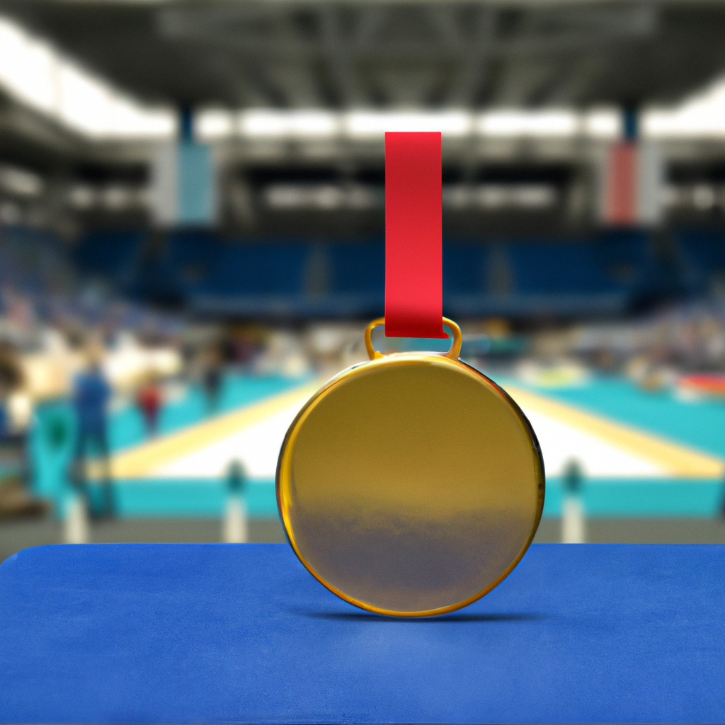 Illustration of "Pommel Horse Hero: Nedoroscik Shines Again at Paris Olympics!"