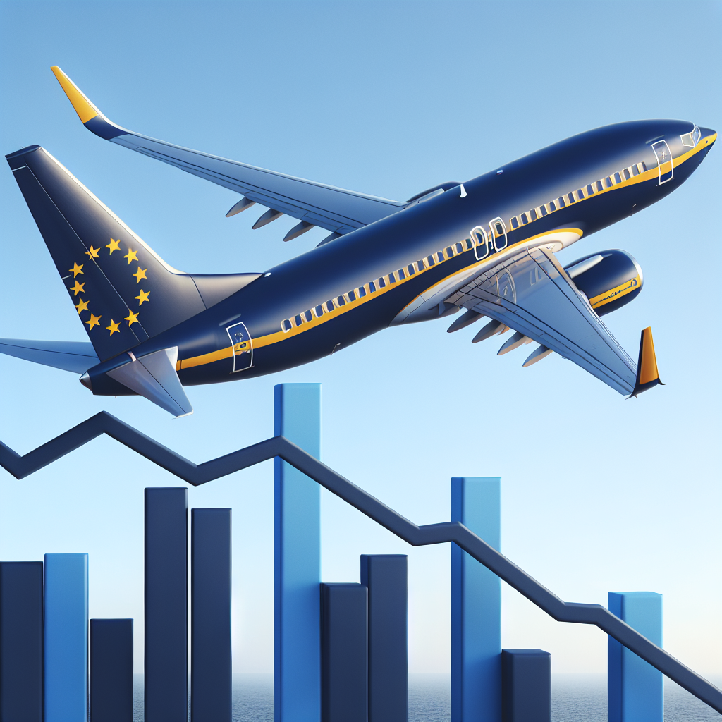 Illustration of Ryanair Faces Challenges: Stock Plummets 17% Amid Revenue Concerns