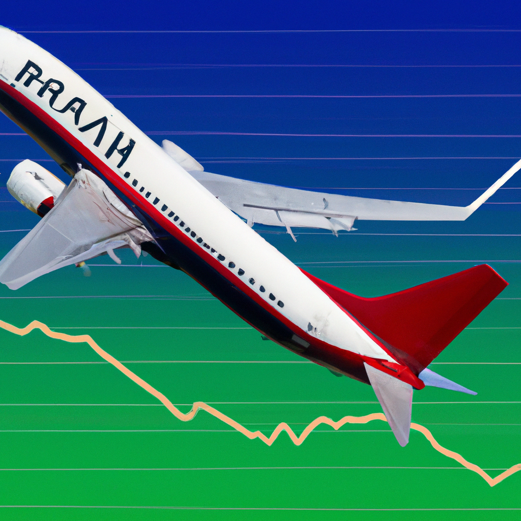 Illustration of Ryanair's Flight Frenzy Hits Turbulence: Stock Plunges 17% Amid Declining Profits