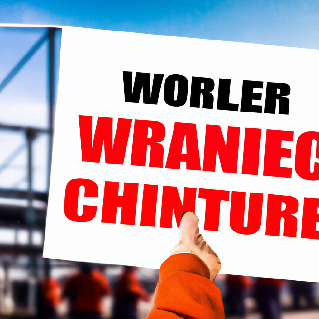 Illustration of Samsung Workers Rally for Change: A Historic Strike in the Making