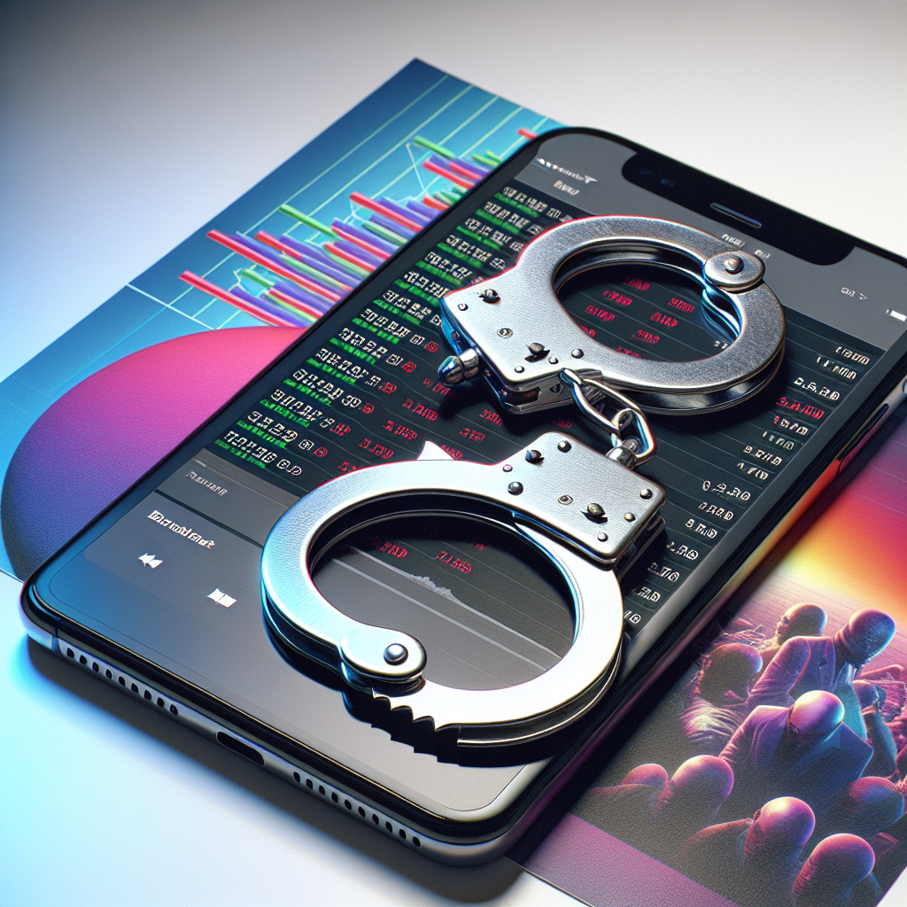 Illustration of Tech Billionaire Arrested for Stock Manipulation in K-Pop Deal: Shocking Details Emerge!