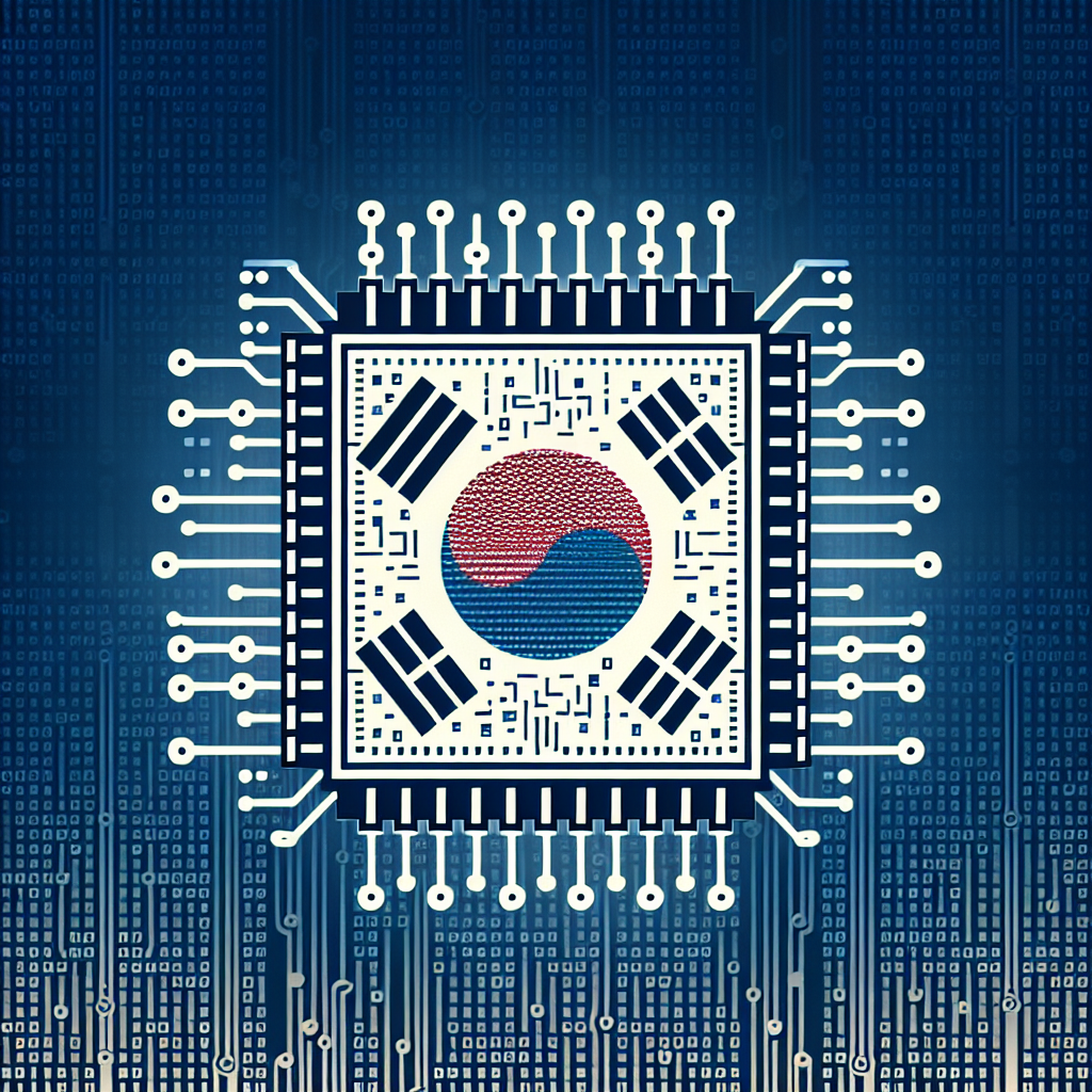 Illustration of The Future of South Korea's AI Dominance Amid U.S.-China Semiconductor Tensions