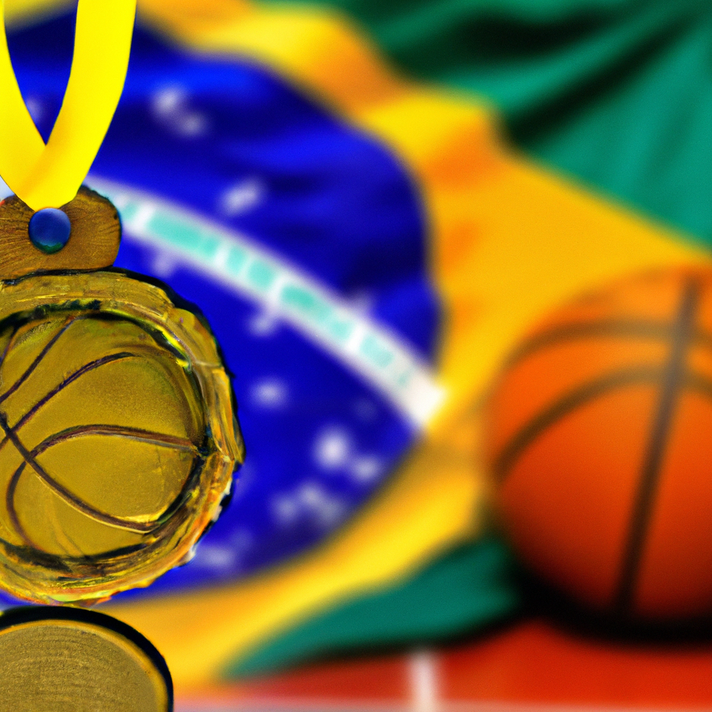 Illustration of USA Basketball Goes for Gold! Can They Take Down Brazil?