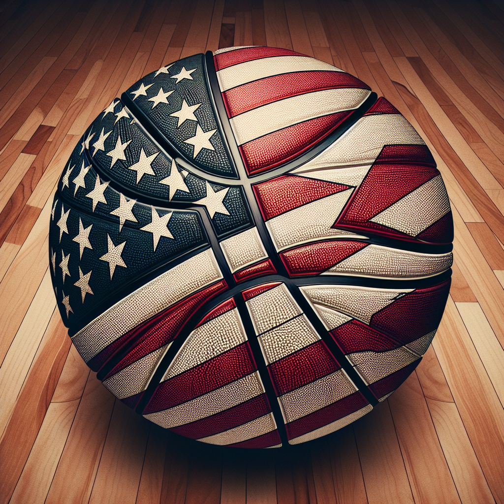Illustration of "USA Men's Basketball Dominates Puerto Rico in 2024 Olympics Showdown"