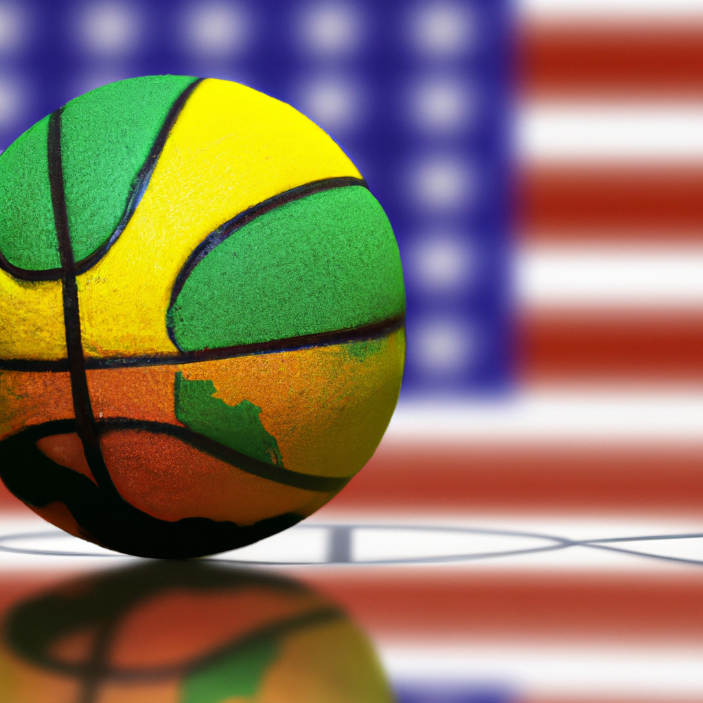 Illustration of USA vs Brazil: Who Will Shine in the Olympic Basketball Knockout Round?