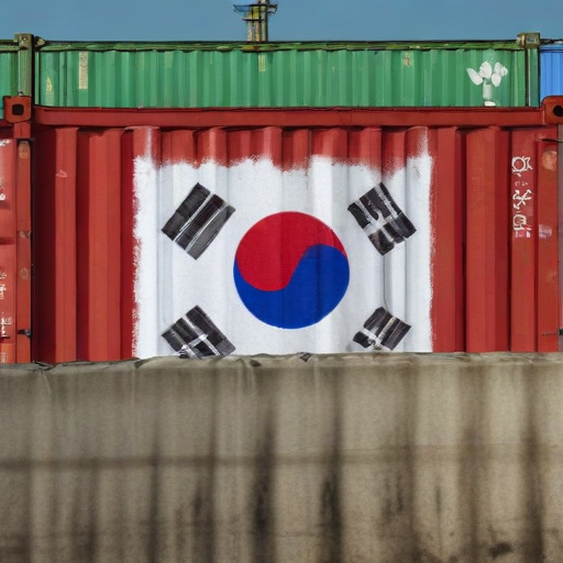 Illustration of AI-Driven South Korea: Boosting Exports Amid Geopolitical Challenges