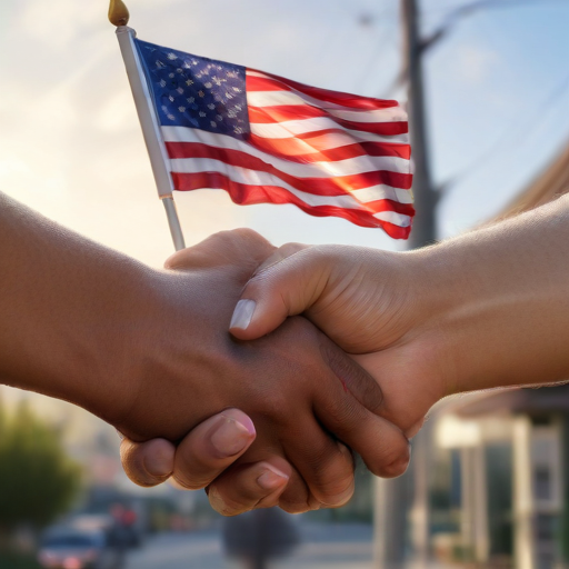 Illustration of A Flag of Friendship: Heartwarming Acts of Patriotism in Menifee