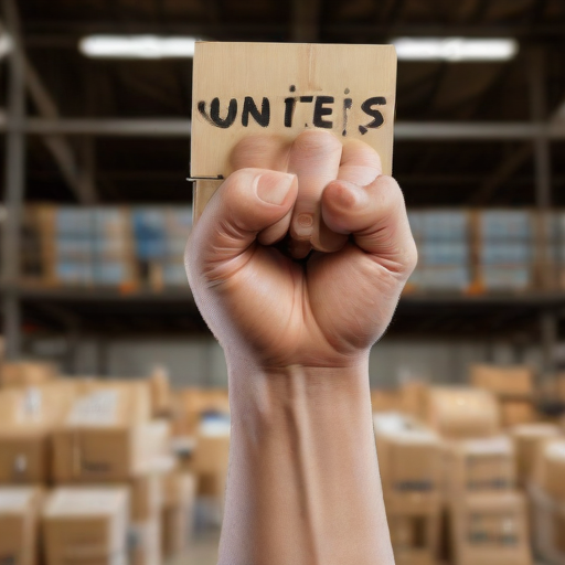 Illustration of Amazon Workers Unite: A Global Strike Ahead of Black Friday