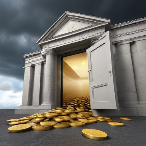 Illustration of Banks Brace for Economic Turbulence: Are Defaults on the Horizon?