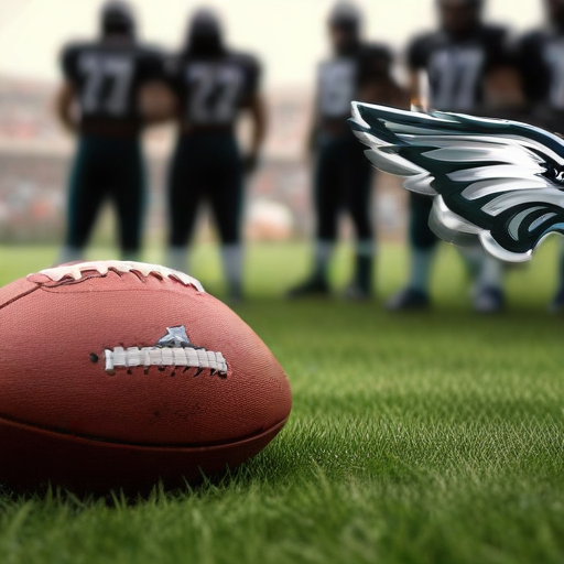 Illustration of Barkley Shines as Eagles Soar to Seventh Straight Victory!
