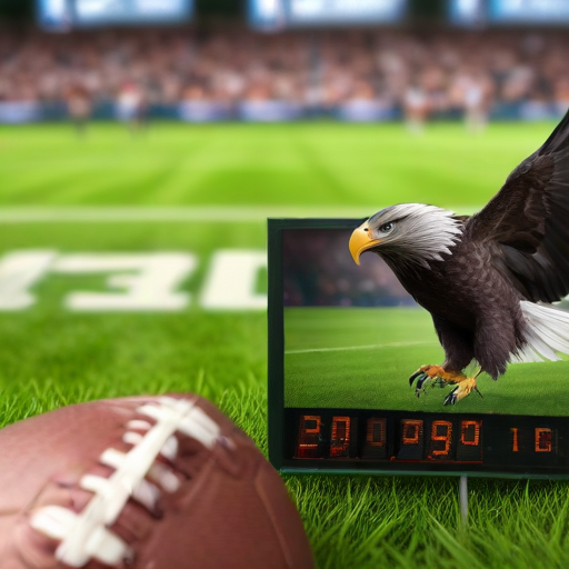 Illustration of Barkley's Record-Breaking Run Ignites Eagles' Victory!