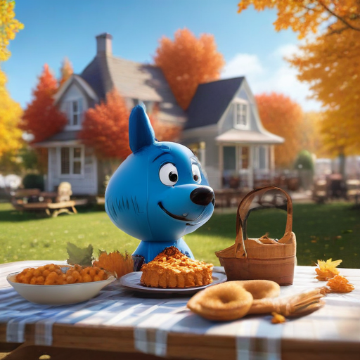 Illustration of Bluey Balloon's Thanksgiving Flop: Will It Soar in Time?