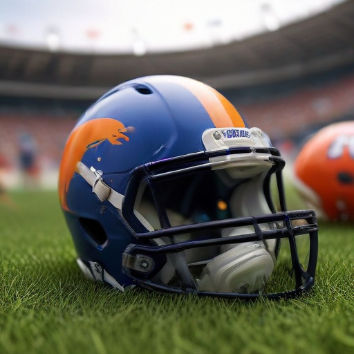Illustration of Boise State's Jeanty Shines as Broncos Charge Towards Playoff Dreams