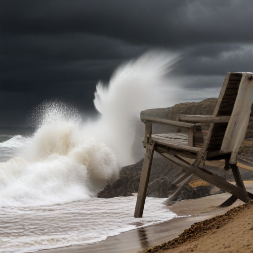 Illustration of "Brace for Impact: Oregon Coast Faces Historic 'Bomb Cyclone'"