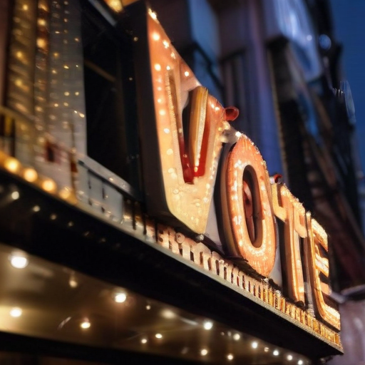 Illustration of Broadway Takes Center Stage to Ignite Voter Passion!