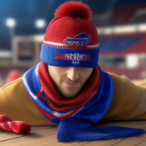 Illustration of Buffalo Bills Fans Celebrate Big Win with Must-Have Gear!