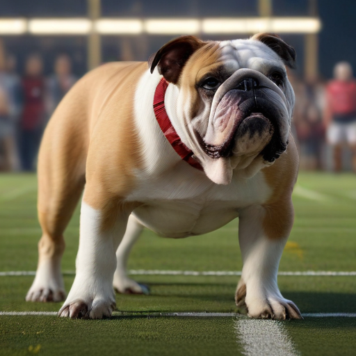 Illustration of Bulldogs Aim for Dominance in David vs. Goliath Showdown