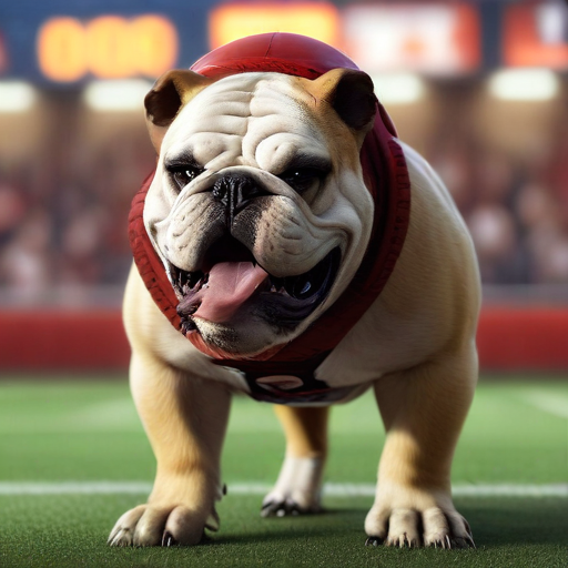 Illustration of Bulldogs' Triumph Over Tennessee: A Step Toward Playoff Glory!