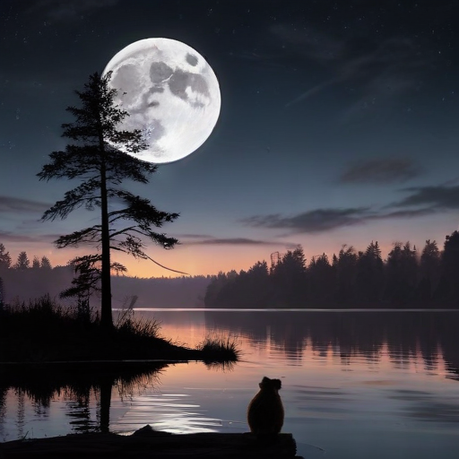 Illustration of Catch the Last Supermoon of 2024: A Celestial Beaver's Tale