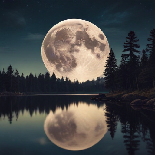 Illustration of Catch the Last Supermoon of 2024: The Stunning Beaver Full Moon!
