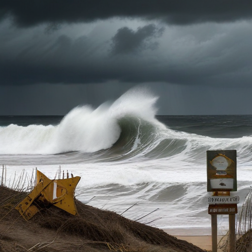 Illustration of "Chaos Unleashed: The Bomb Cyclone Impacting the Pacific Coast"