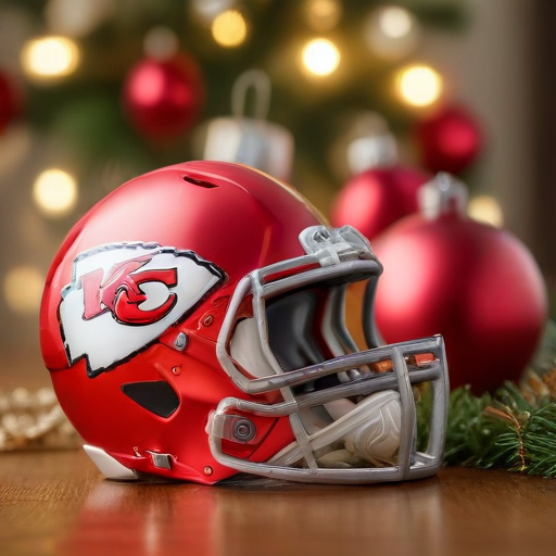 Illustration of Chiefs Fans Gear Up for Holiday Cheer Amid Super Bowl Dreams!