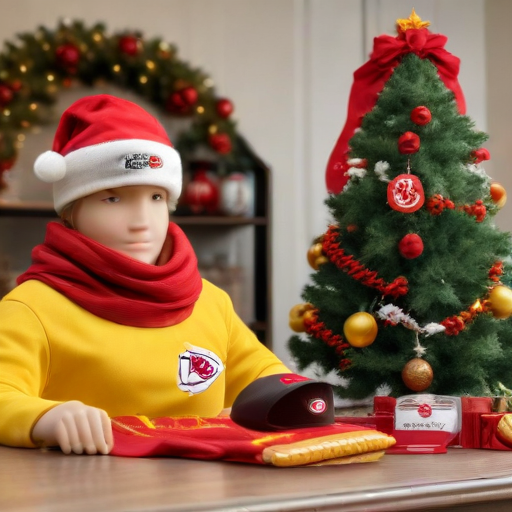 Illustration of Chiefs Fans Keep the Spirit Alive: Holiday Merchandise Deals Await!