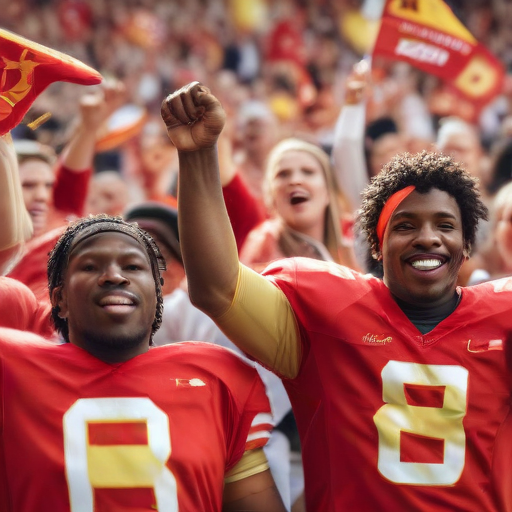Illustration of Chiefs Fans Rally for Merch Amid Historic Championship Chase