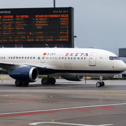 Illustration of Delta Air Lines Grounded: Major Flight Cancellations Amid Software Outage